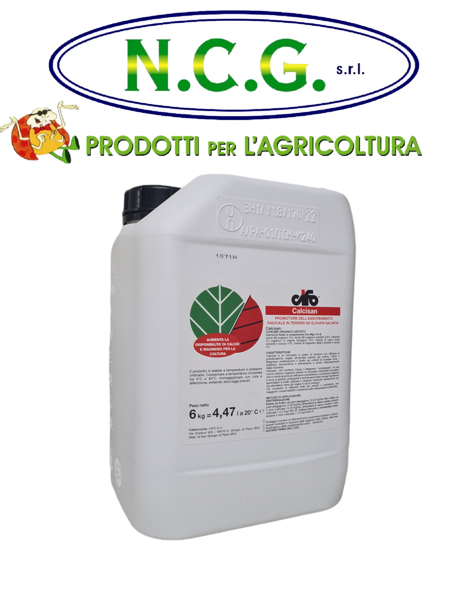 CALCISAN DA 6 KG  Correttivo organo-minerale per carenze di calcio e   NCGsrl
