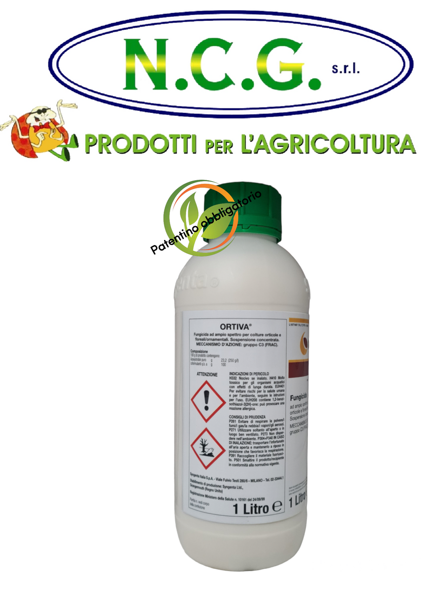 Ortiva da lt 1 fungicida anti oidico a base di Azoxystrobin Syngenta –  NCGsrl