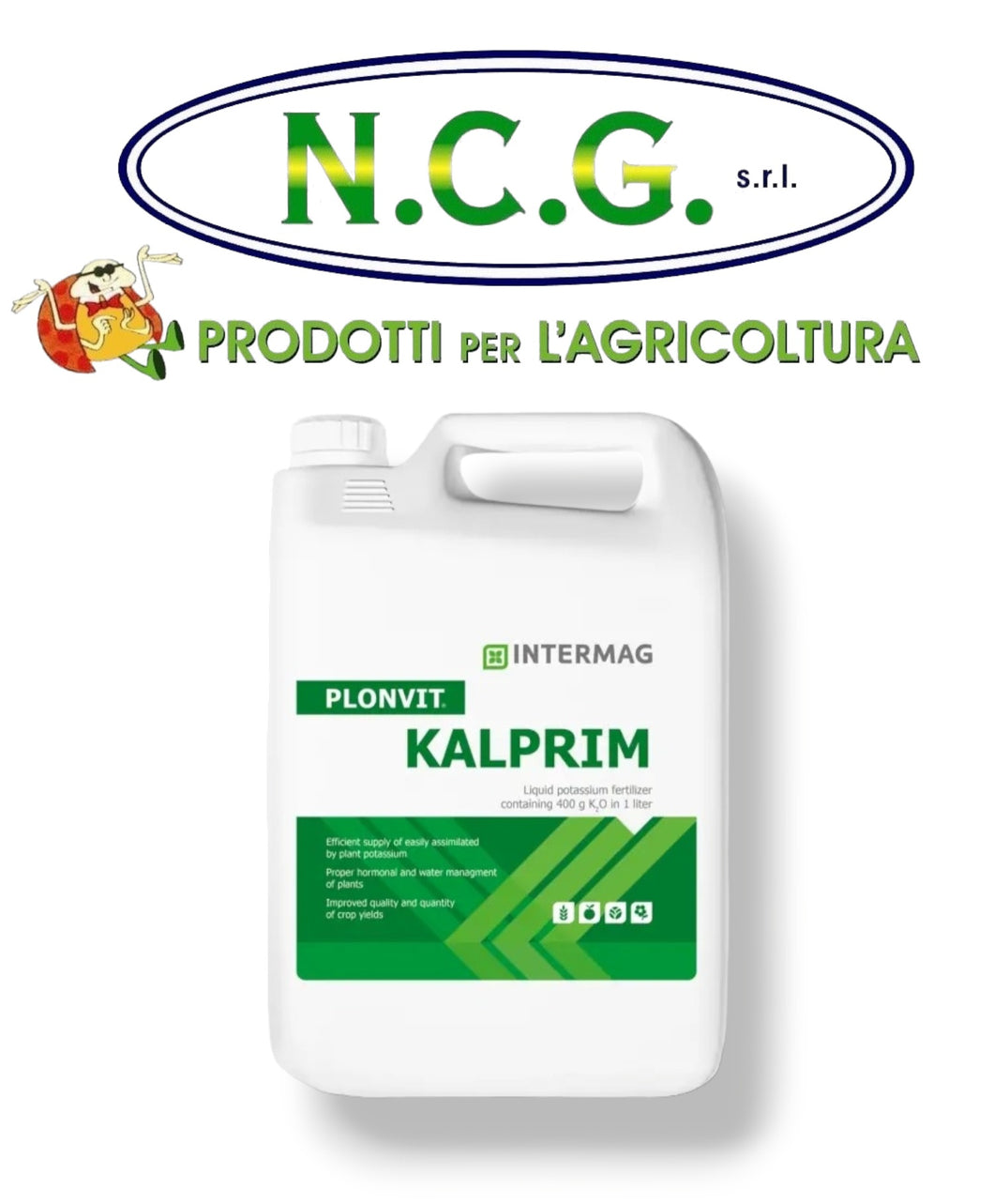 Plonvit Kalprim Intermag da kg 7,4 Fertilizzante liquido al potassio con 400 g di K2O in 1 litro