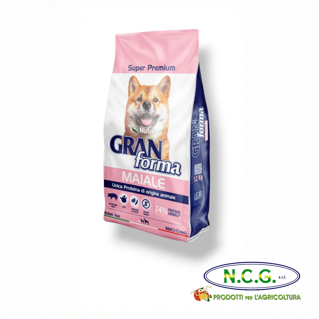 GRANFORMA SUPER PREMIUM GRAIN FREE (MAIALE) – Nutrizione specifica per cani adulti sensibili