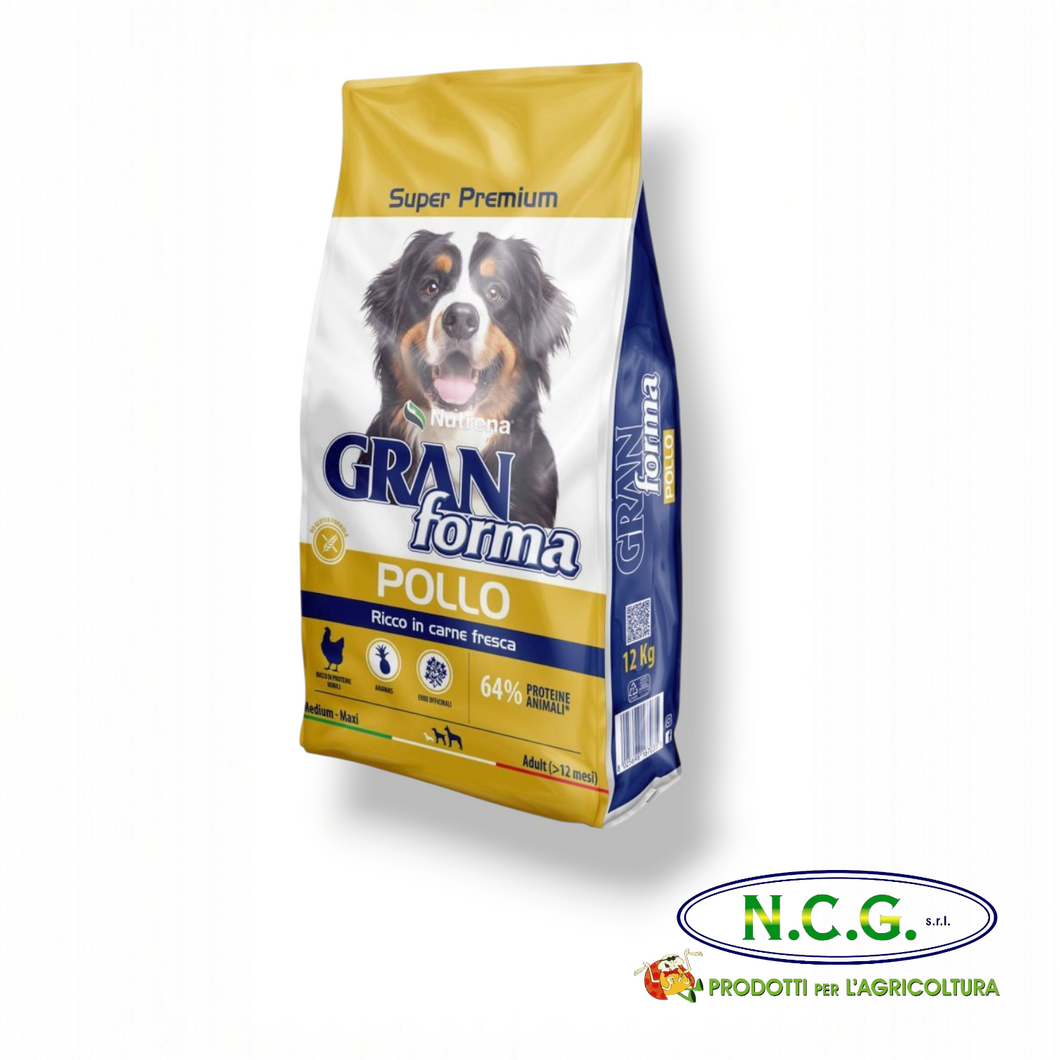 GRAN FORMA SUPER PREMIUM (POLLO) – Nutrizione completa per cani adulti