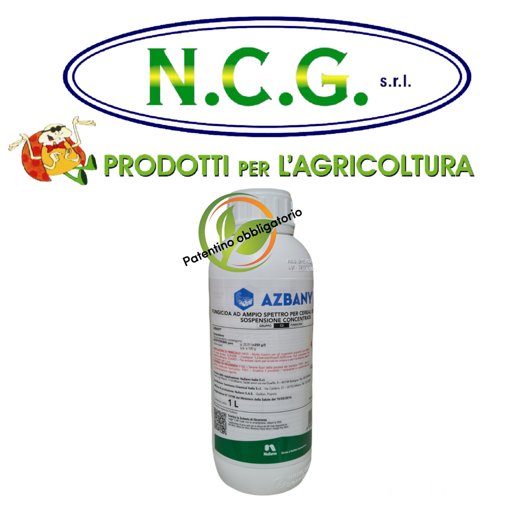 AZBANY DA 1 LT – Fungicida sistemico e translaminare a base di Azoxystrobin