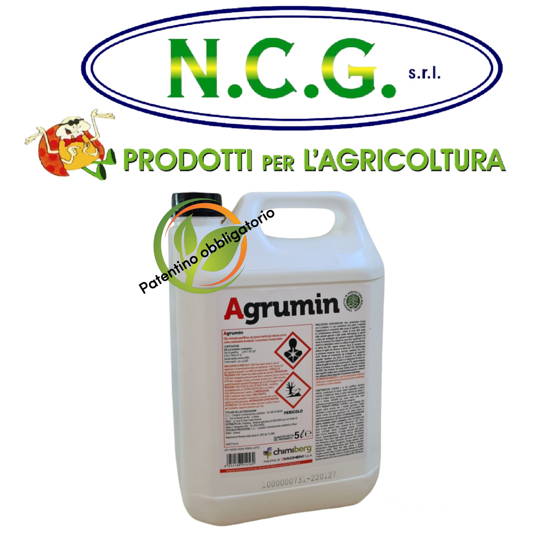 Agrumin da lt 5 Diachem Olio minerale paraffinico ad azione insetticida e coadiuvante di erbicidi.