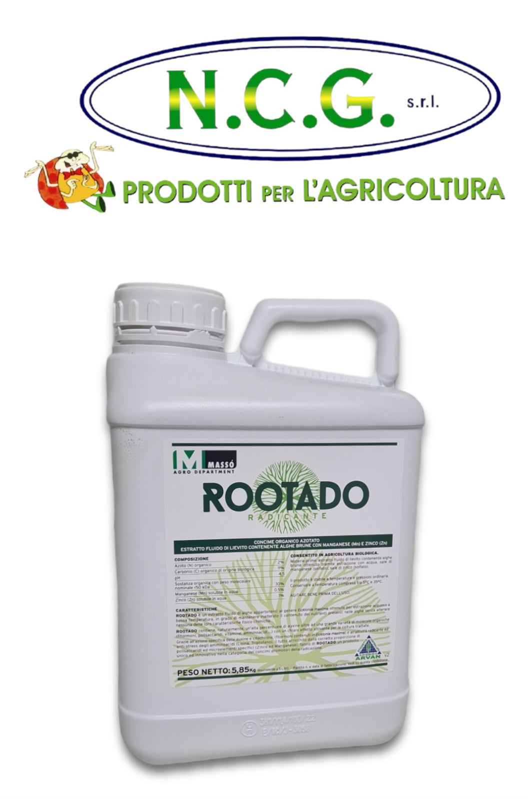 Rootado Masso' biostimolante radicale a base di alghe  Conf.da lt 5