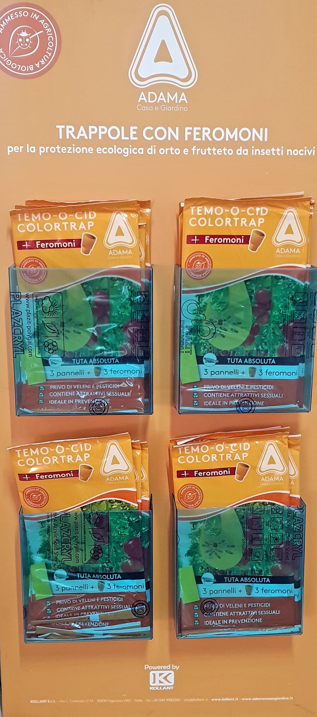 TEMO-O-CID COLORTRAP PLUS – Trappola cromotropica con feromone per Tuta absoluta